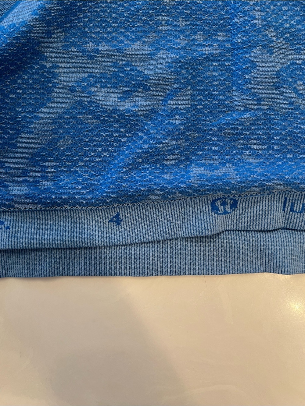 lululemon Blue Patterned Racerback Tank - Picture 5 of 6